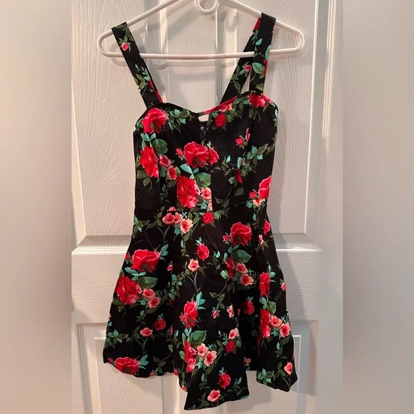 forever 21 black dress with red flowers Nellie Maxi Dress | Red Floral | Black | Womens
